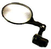 MIRROR Convex, Bar End, 75mm BLACK