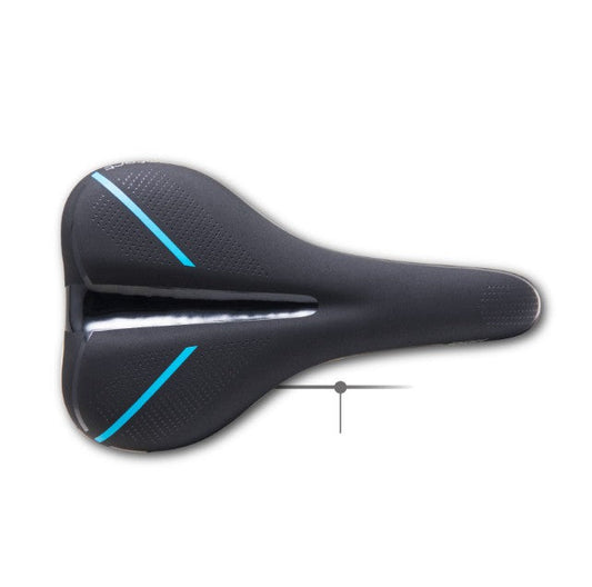 Saddle, vinyl top, black, black rails, L:270 W:159mm, Quality DDK product made in Taiwan