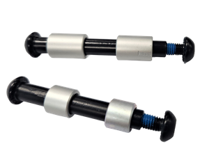 Stunt wheel hardware set for 7692/7693/7694 contains 2x rear wheel spacers 12 x8.05x16.5mm; 2 x front wheel spacers 12 x 8.05 x 10mm; 1 x front axle 54mm; 1 x rear axle 62mm