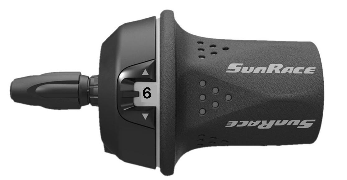 Twist shift w/inner wire, set 6 speed , right side only L 1850mm
