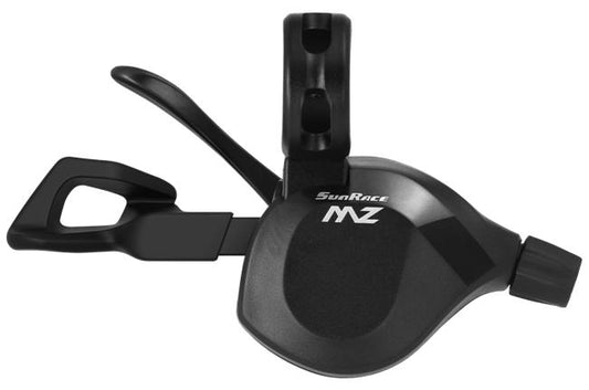 RIGHT HAND SHIFTER - 12 SPEED, Thumb Tap Dual Trigger, with 2100mm cable, Sunrace, Black. DLMZ33N