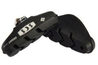 BRAKE PADS - Caliper Brake Pads, Shimano Style, 50mm (Sold in Pairs) SCS premium patented compound - CERAMIC FIBRE PLUS RUBBER + RED PU RESIN INSERT
