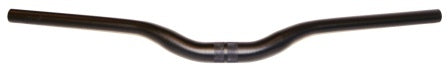 HANDLEBAR 31.8mm, 68cm Wide, 45mm Rise, 10 Deg Sweep, Butted Alloy, MTB BLACK