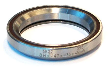 SEALED BEARING - 1 1/4 I.D. 35 x 47 x 8mm, 45deg x 45deg, Brown Coloured Dust Seal