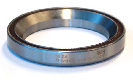 SEALED BEARING - 1 1/4 I.D. 34.1 x 46.8 x 7mm, 45deg x 45deg, Brown Coloured Dust Seal