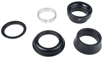 Head set, Semi-Integrated Lower cup Dia 30mm ID/44mm OD - Standard Upper cup threadless, 1-1/8", Dia.28.6/34 OD/30mm ID top cap , semi-cartridge bearing black, w/o top, H: 29.1mm. VP Brand