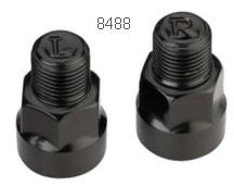 PEDAL THREAD ADAPTORS, STEEL , converts 1/2" pedal thread to fit 9/16" cranks, SET of 2