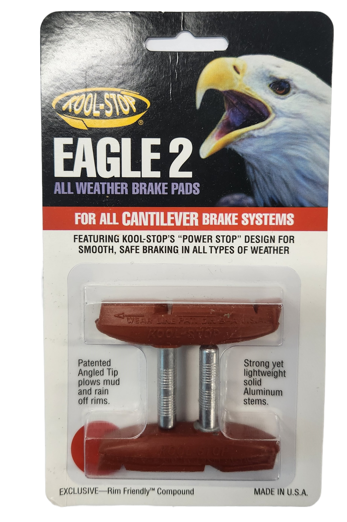 BRAKE PADS - KOOL STOP  EAGLE 2 SALMON CANTI    KSEC2SA