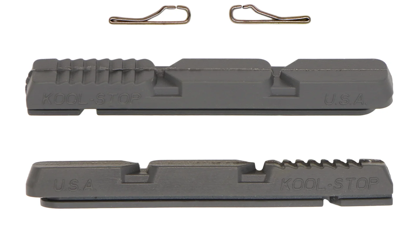 BRAKE PADS - KOOL STOP V2 TYPE INSERT for Electric Bike KS-V2E