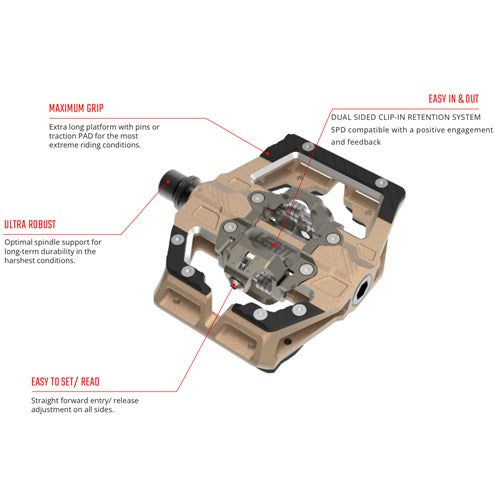 Pedal Gravity 6.0 Clip-In Silver 110x88mm