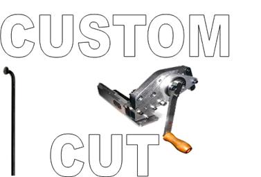 CUSTOM CUT SPOKE - J Hook,14G PILLAR BLACK - CUT TO SPECIFIC SIZE FROM 315MM (Please advise your Length)