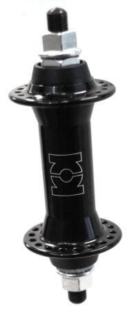 HUB Front, Nutted, Black, Alloy 36H (100mm OLD--3/8 Axle)
