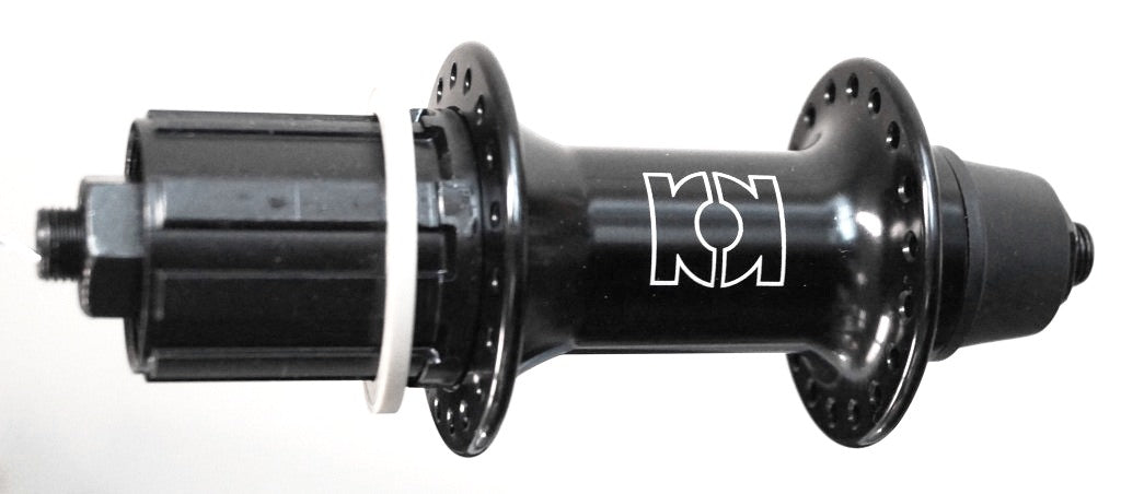Hub, 8-10 speed also 7 Speed w/3mm washer supplied . Q/R BLACK 36H , (135mm OLD) .
