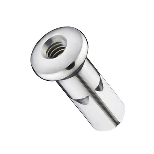 Pillar Internal Nipples, Mod 5R, Brass, 14G - FG 2.3/2.0 Thread, 0.95g, 10.5mm Length, Sold as 1 Gross (144pcs), Silver (Suits Nipple tool U1276)