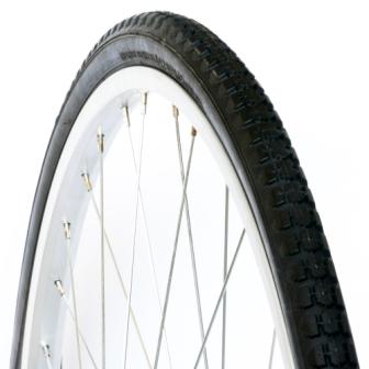 TYRE 28 x 1.3/8 BLACK Standard, Quality Vee Rubber Tyre (37-642)