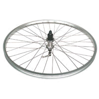 WHEEL - 26" JETSET Alloy S/w Rim, Joytech 7 Speed Cassette Q/R Hub, Mach 1 Spokes, REAR. ALL SILVER (Matching Front 93699)