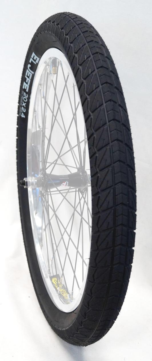 TYRE 20 x 2.4, El, Jefe, BMX Freestyle Tyre, Extra Wide, BLACK (58-406)