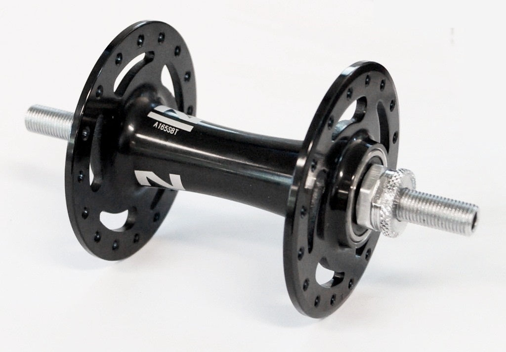 HUB Front, Nutted, Sealed, Track, Novatec, 32H, 3/8 Axle, 100mm OLD, Alloy BLACK, 2 x sealed bearing