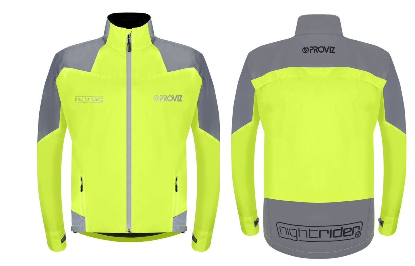 PROVIZ Nightrider Jacket Yellow (L) - High Visibility Jacket PV1502