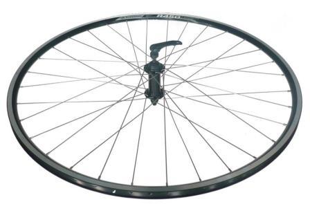 WHEEL 29er/700c Alex R-450 D/W Alloy Rim W/msw, Joytech Alloy Q/R Hub, Mach 1 Spokes, FRONT. ALL BLACK (Matching Rear 95299)