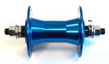 HUB Front, Nutted, BMX alloy axle 3/8 BLUE 36Hole 100mm OLD