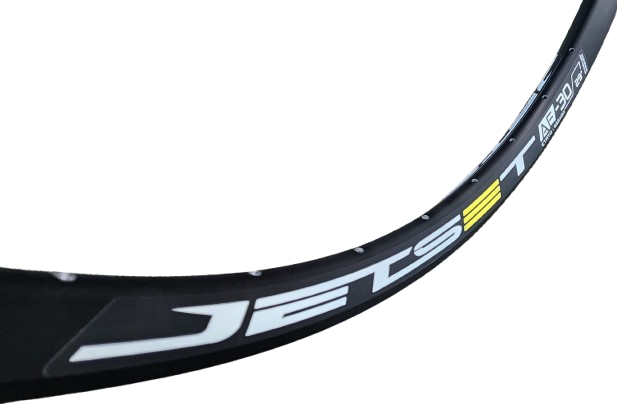 RIM 29er x 30mm - JETSET AE-30 - 36H - (622 x 30) - Presta Valve - Disc Brake - D/W - Tubeless Ready - BLACK - (735g) Quality Jetset rim made in Taiwan(ERD 593)