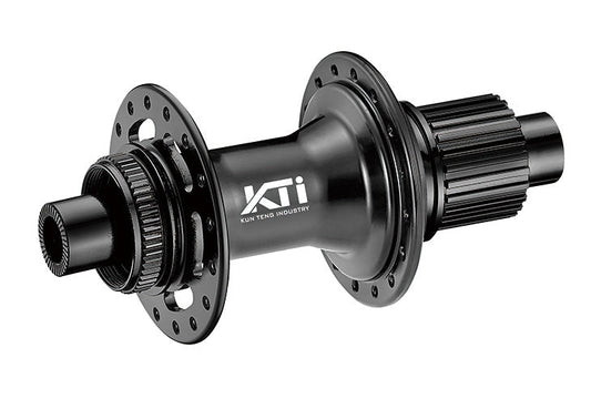 HUB "KT" Brand 612 POE 0.6 deg engagement - REAR - 12 x 148mm BOOST Centerlock - 32H - Sealed Bearings - MICRO SPLINE - ANOD Black - W/KT logo