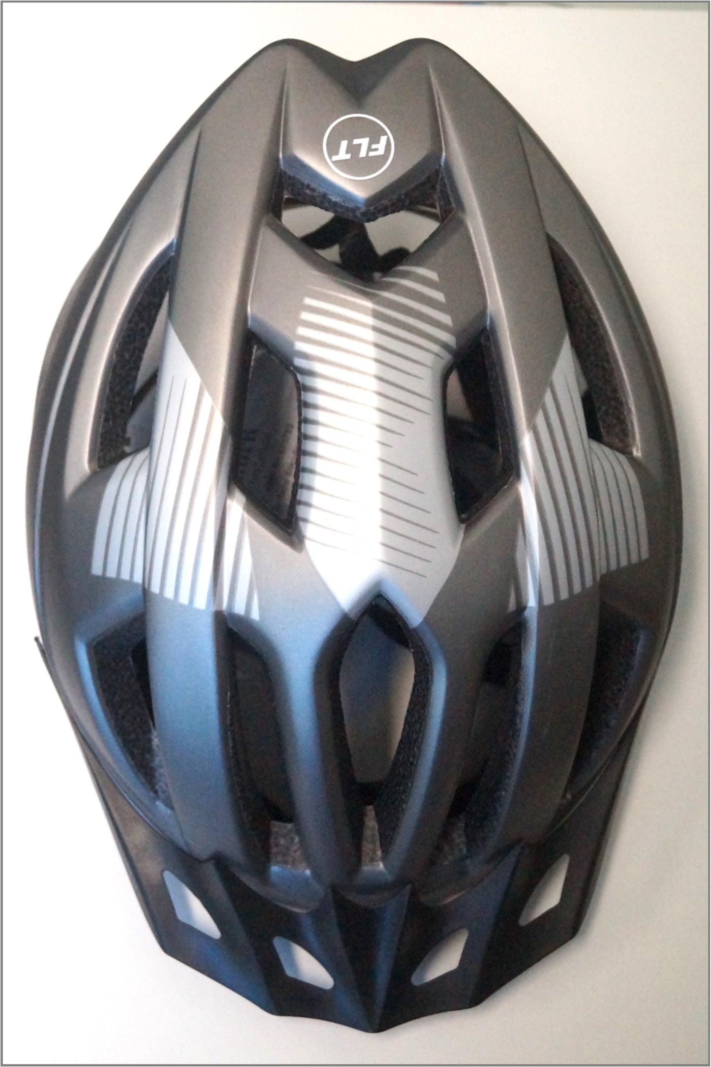 FLIGHT HELMET - Rec Range, Inmould, Australian Standards Approved, MATT TITANIUM / SILVER - 54-56cm SMALL