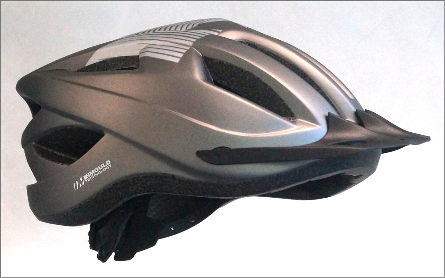 FLIGHT HELMET - Rec Range, Inmould, Australian Standards Approved, MATT TITANIUM / SILVER - 54-56cm SMALL