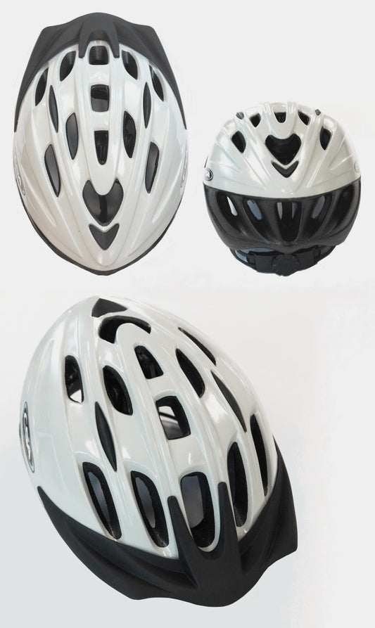 CHASER HELMET - GLOSS WHITE, Australia Standards Approved -- MEDIUM / LARGE (58-62cm)