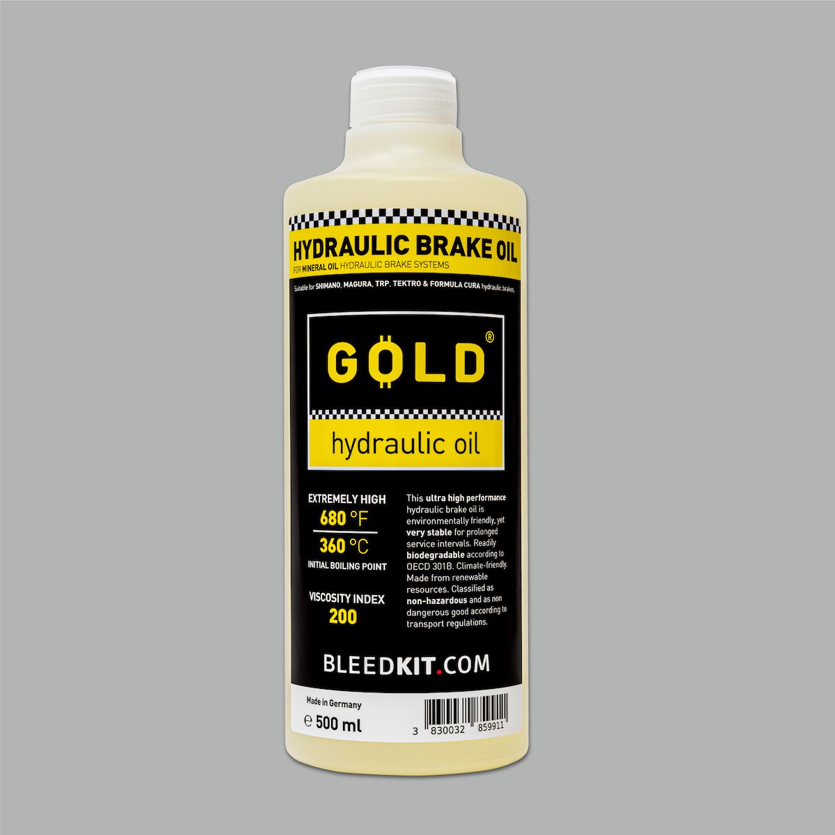 Oil by BleedKit - GOLD hydraulic oil 500 ml, MO-22555 Premium product Made in Slovenia