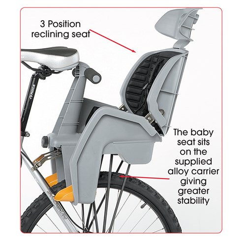 Deluxe Baby Seat With Rack - Suit 26"