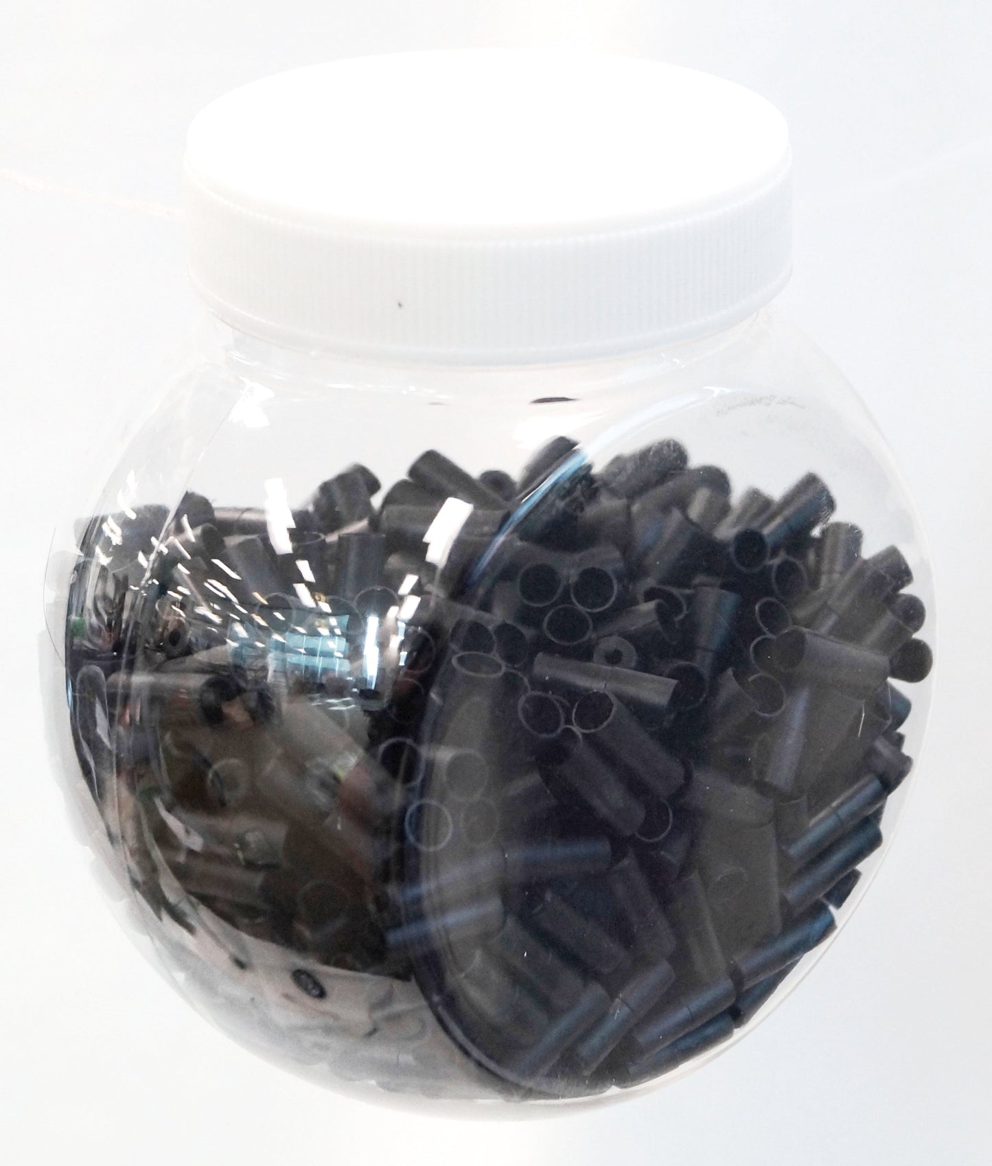 Brake Ferrules, 5mm Nylon, dispenser pot of 500, Black