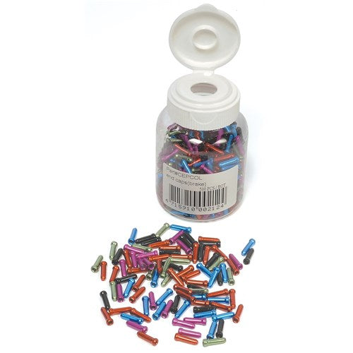 Inner Cable Tips - Assorted Colours - 500 per bottle