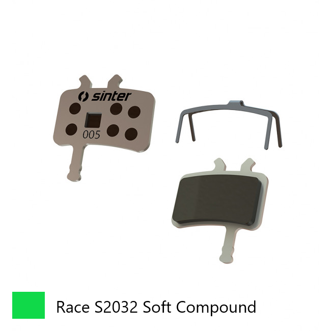 BRAKE DISC PADS - MTB premium RACE pads (extra bite), GREEN, "Avid Juicy 3, 5, 7 | Carbon | Ultimate | BB7 Mechanical" Quality Sinter product Made in Slovenia