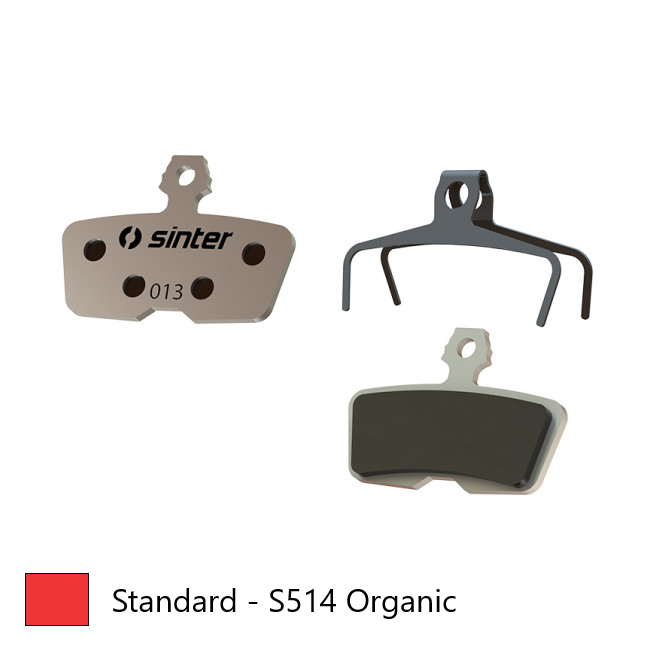 BRAKE DISC PADS - MTB Premium Standard pads, RED, Avid | Sram Code (2011-2014) Code R/Code RSC,R (2017) Guide RE - Quality Sinter product Made in Slovenia