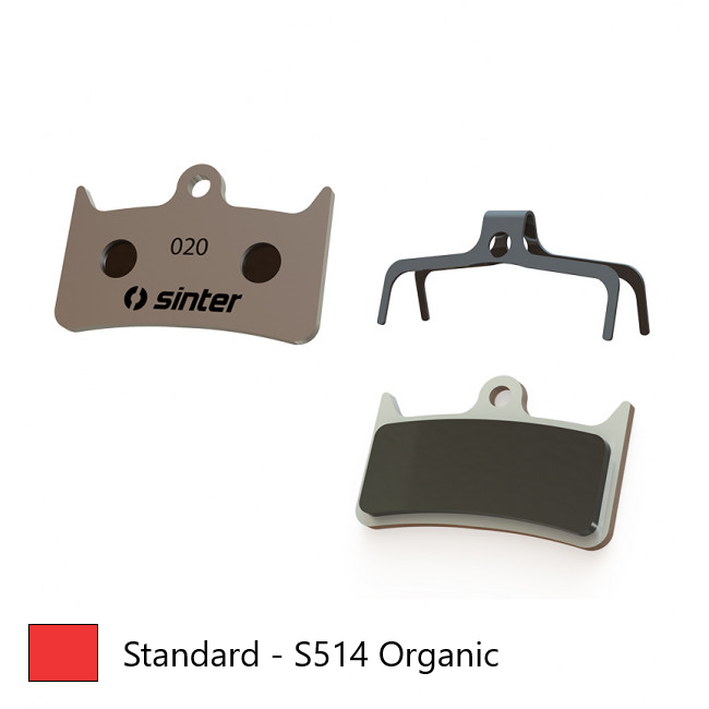 BRAKE DISC PADS - MTB Premium Standard pads, RED, Hope Tech V4 Evo, Tech 3 V4, Tech Stealth V4 Evo - Quality Sinter product Made in Slovenia