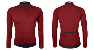 RED THERMAL JERSEY - FUNKIER, Parma - Mens, Long Sleeve Thermal Jersey, Full Zip, RED, XL