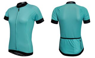 MINT JERSEY - Funkier Parma, Short Sleeve, Full Zip, Mint Colour Womens LARGE