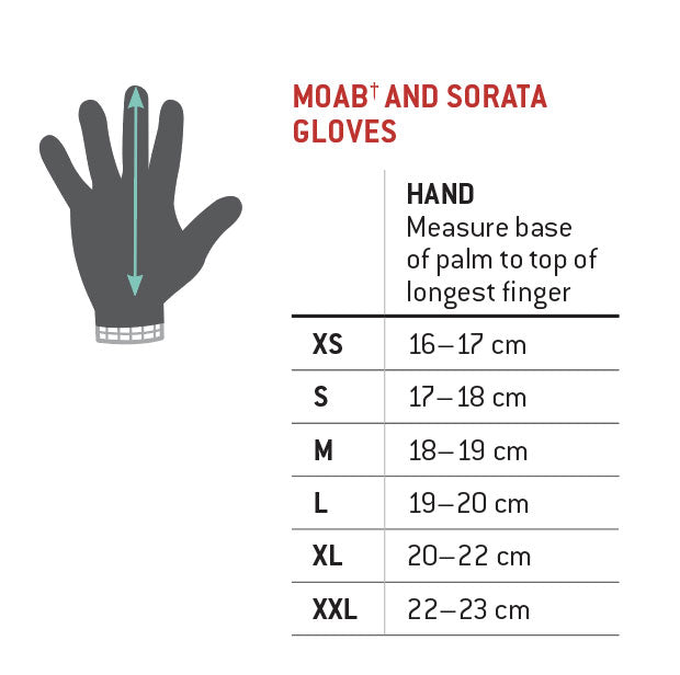 G-Form Moab Trail Glove - Grey / Sunburst