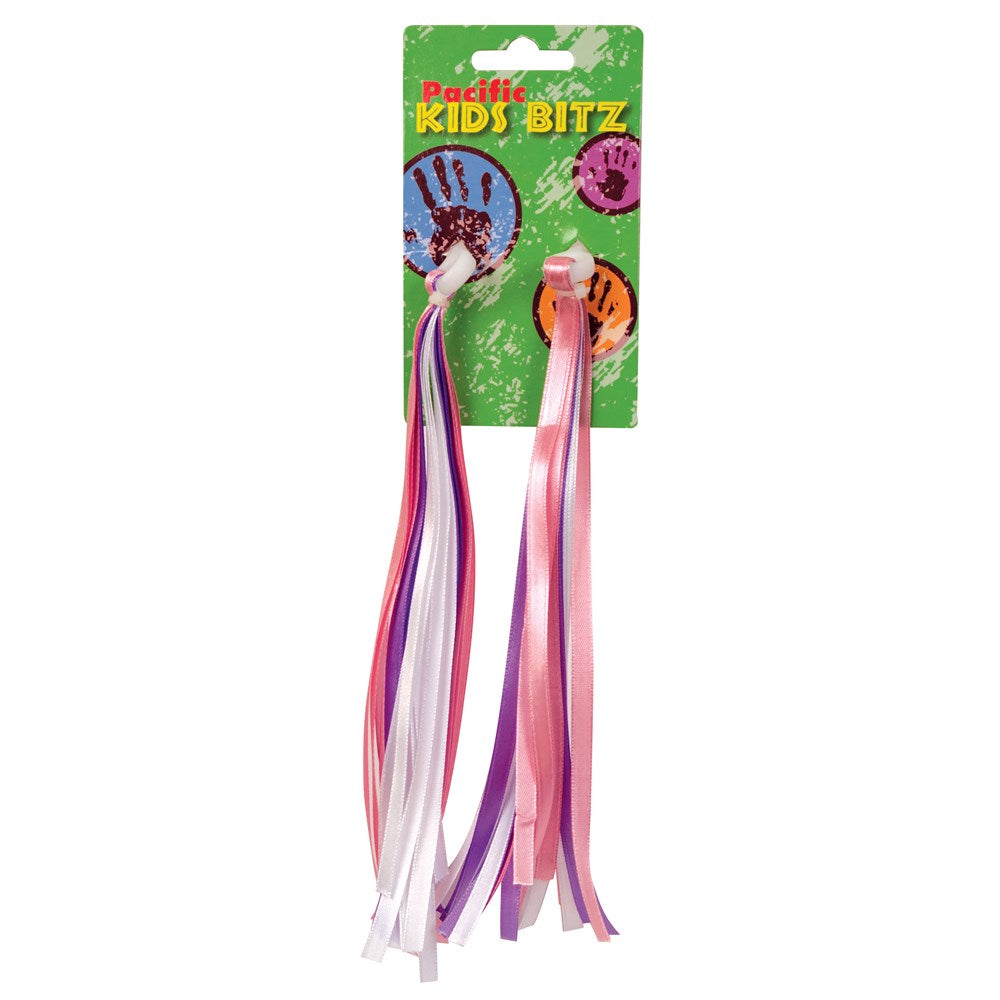Handlebar Streamers - Pink/White/Purple