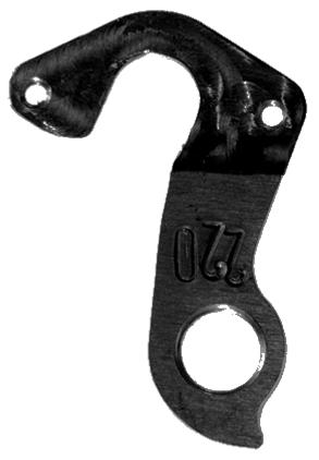 META CNC DERAILLEUR HANGER - BLACK anodised, Model 220, Material 6061 T651 Aviation Aluminium, CNC Machined, (CANNONDALE KP284)