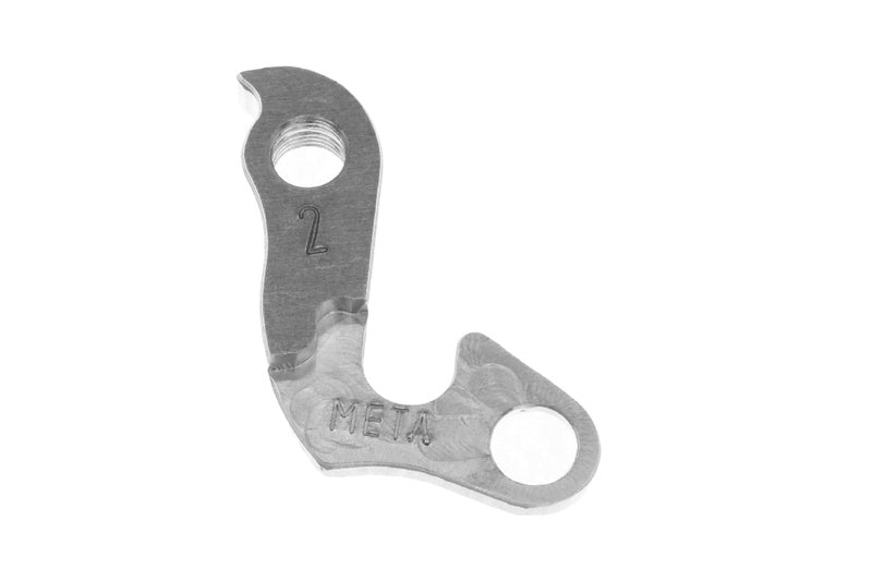 META CNC DERAILLEUR HANGER - Model 2, Material 6061 T651 Aviation Aluminium, CNC Machined, Silver, Marin