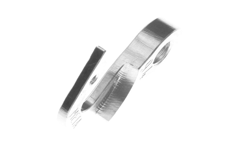 META CNC DERAILLEUR HANGER - Model 94, Material 6061 T651 Aviation Aluminium, CNC Machined, Silver, TIME