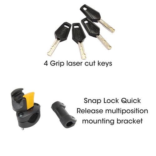Pitbull Series - Medium U-Lock Keyed - 9cm x 17.5cm D 14mm