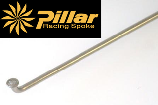 SPOKES - Titanium Pillar Spokes, Mod.PST 14, Ti-standard, Silver - 310mm - SOLD INDIVIDUALLY (Can be custom cut upon request)