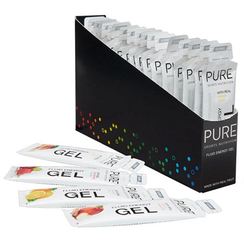 Fluid Energy Gel - Lemon Lime with 30mg Caffeine - 50g - Box of 18