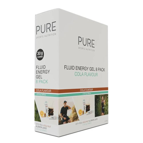 Fluid Energy Gel - Kola Nut & Lemon Juice with 30mg Caffeine - 58g - Box of 18
