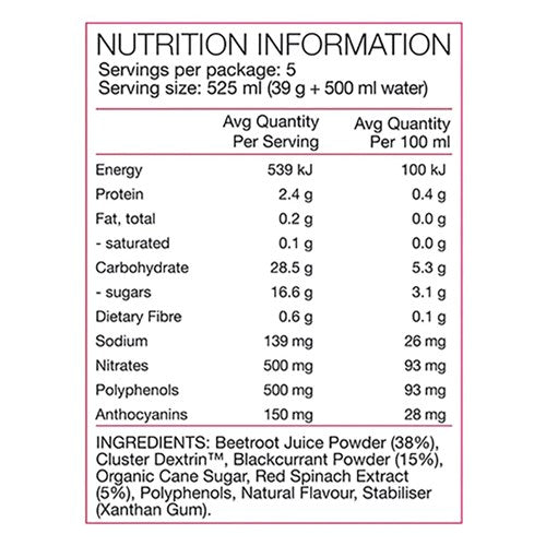 Performance + Race Ready Nitrates 39g - 5 Sachets