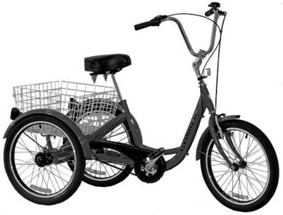 TRIKE 20" 6 Speed SHIMANO, 2500 Series (Designed in Australia) Metalic BLACK